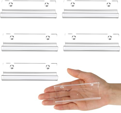 Jansburg Transparentes Vinyl-Schallplattenregal, Wandhalterung, Acryl-Album, Schallplattenhalter, Vinylalbum, Display, unsichtbare Schallplattenaufbewahrung, Aufhänger, CD-Regal, schwebendes Wandregal