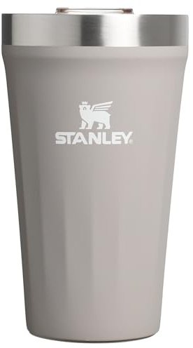 STANLEY Everyday Tumbler 16 oz | Press Fit Drink Through Lid | Beverage, Coffee, and Cocktail Cup | Insulated Stainless Steel Wine Glass | BPA-Free | Ash