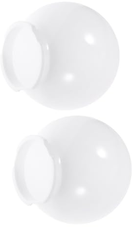 SOIMISS Pantalla De Lámpara De Globo Acrílica Blanca, Cubierta Para Lámpara De Poste y Pared, Diámetro 150 Mm Boquilla 95 Mm, Juego De 2 Unidades, Para Exterior y Patio