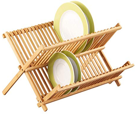 Zeller 25341 Égouttoir à Vaisselle Bambou Brun 42 x 35 x 25 cm