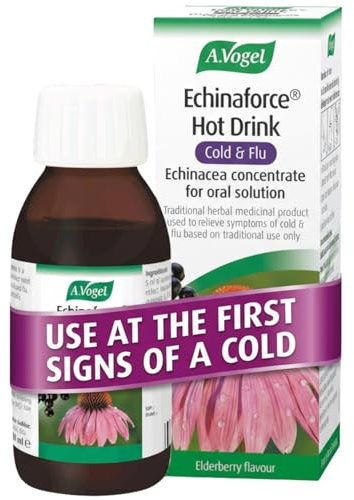 A.Vogel Echinaforce Hot Drink | Cold & Flu Echinacea Concentrate for Oral Solution with Elderberry | For the Relief of Cold & Flu Symptoms | 100ml