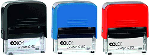 Stempel Printer Compact Pro 40 | mit individueller Textplatte/Logo | Textstempel Adressstempel Firmenstempel Namensstempel | 23 x 59 mm - 6 Zeilen