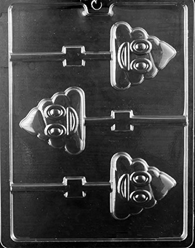 Grandmama's Goodies M259 Pooh Emoji Lollipop Chocolate Candy Soap Mold with Exclusive Molding Instructions