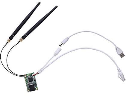 Vonets VM300-H 2,4GHz Mini Modul Wireless Access Point,Repeater,Brücke,mit 2 Externen Antennen,sehr Geeignet für Industrielle Integration und Zweitentwicklung
