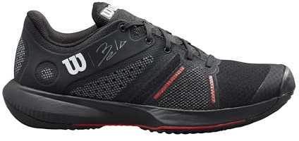 WILSON Bela Pro Padel Shoe - Black/Red, Size 8 US