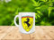Taza del famoso coche deportivo italiano de la escudería de E.F. Ideal para todo amante de los coches.
