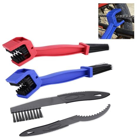 Lonwiner Brosse de nettoyage pour chaîne de moto, kit de nettoyage pour chaînes de vélo, kit de nettoyage de chaîne de vélo