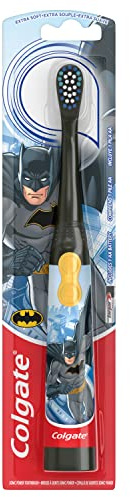 Colgate Kids Battery Powered Toothbrush, Batman, Extra Soft Toothbrush, Ages 3 and Up, 1 Pack