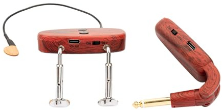 KNA VV-Wi Wireless Violin Viola Pickup (Updated) – UHF Piezo System with Volume Control, 50m Range, Ultra-Low Latency, Easy Install, Professional Sound for String Instruments