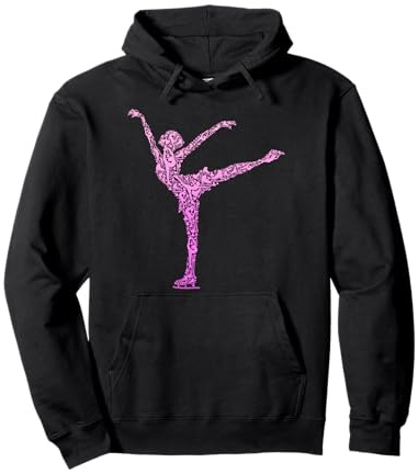 Figure Skating Ice Skating Ice Skates Girls Women Pullover Hoodie