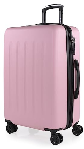 SKPAT - Maleta Mediana con 4 Ruedas Giratorias para Viajes Largos Tipo Trolley Ideal como Maletas de Viaje Grandes 23 Kilos y Maleta Viaje Mediana Resistentes, Rosa