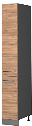 Vicco Apothekerschrank Fame-Line, Goldkraft Eiche/Anthrazit, 30 cm