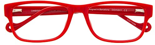 DIDINSKY Blaulichtfilter Brille für Damen und Herren. Blaufilter Brille mit stärke oder ohne sehstärke für Gaming oder Pc. Acetate Tempel und Blendschutzgläser. Cherry +1.0 – DIHIDDEN
