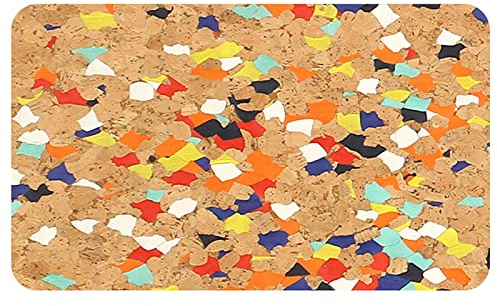 dcIustfHE Foglio in Sughero ad Alta Densità, Tabelloni Di Avviso Fai -Da -Te, 8 Mm Senza Cornice Piastrelle Di Sughero per Decorazioni per la Parete Di Sfondo Della Tv in Casa, Rivestimenti per Casset