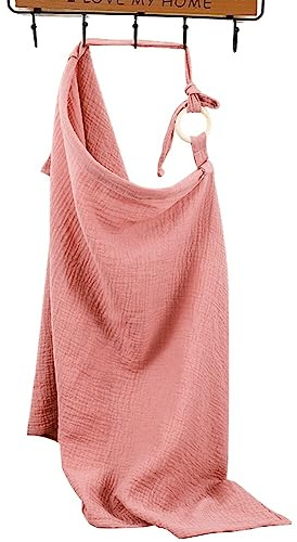 Muslin amning skydd amning halsduk mjuk andningsbar bomull amning skydd full integritet amning täcka upp amning skydd moderskap sjal amningsförkläde för mamma utomhus, linda