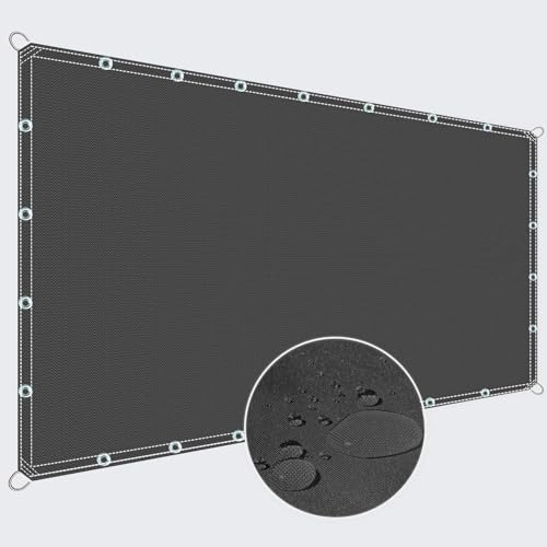 ZQXFZ Markisenstoffe Meterware 150x120cm Sonnenschutz Terrasse Sichtschutz FüR Balkon Ohne Bohren Balkon-Verkleidung -Dunkelgrau.