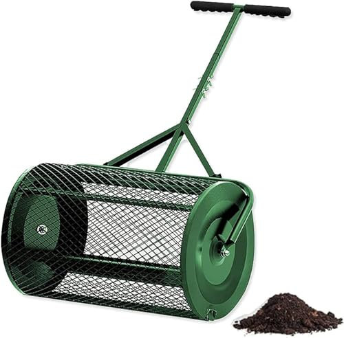 Spandiconcime per compost e torba, in rete metallica leggera, per piantare e seminare e spargere fertilizzanti