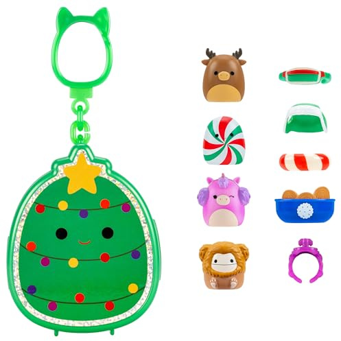 Squish-a-Longs Clip-a-Longs Pack de Vacances – Comprend 4 Mini-Squish (Style 2)