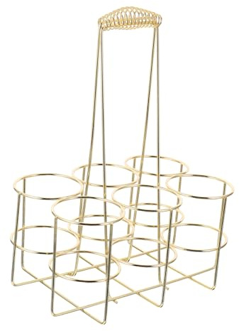 Ciieeo Estante De Cerveza Cesta Portadora De Botellas Caja De Almacenamiento De Cerveza Estante Portátil Cesta De Almacenamiento De Botellas De Bebida Bolso De Vino Portátil 12 Caja De