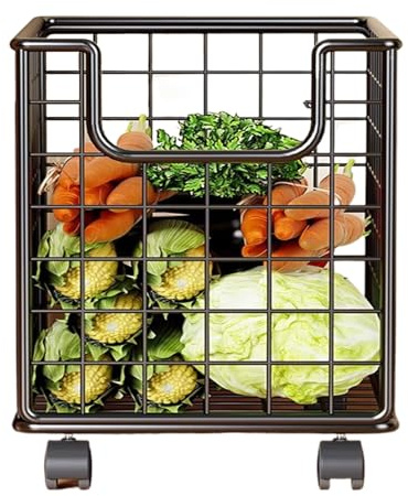 Carrello Da Cucina Con Ruote Rotante 360 Gradi Portatile Mobile