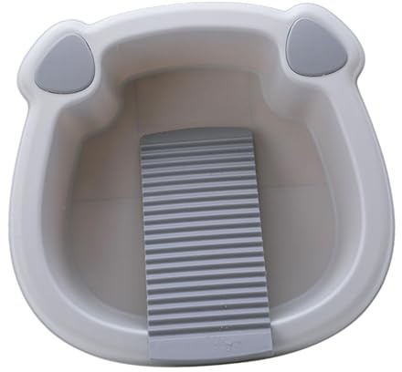 YUSSEQDD Small Delicate Articles Washing Clothes Washboard Basin Lightweight Hand Washing Wash Basin Laundry Tub Washboard Clothes Hand Wash Board Bucket