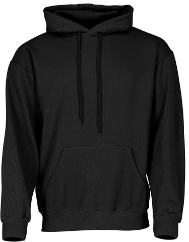 Fruit of the Loom Opaque Men's Hoodie Long / Regular Black black Size:M