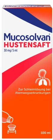 Mucosolvan® Hustensaft | 100ml | Hustenlöser bei Husten und festsitzendem Schleim | Mit Ambroxol für schnelle Hustenlinderung | Für die ganze Familie | Bei Erkältung oder Bronchitis