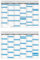Tafelkalender DIN A4 2025 (5 Stück) Format (210 x 297 mm) 300g BD Papier sehr gut beschreibbar