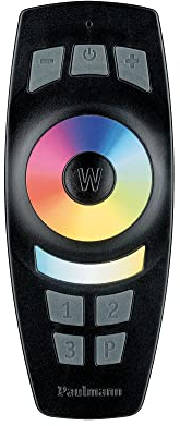 Paulmann 500.67 Smarthome Zigbee Gent Fernbedienung 2xAAA mit Wandhalterung Schwarz 50068 - Amazon Echo Plus kompatibel, weiß, 13.8 x 5.5 x 1.8 cm