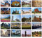 Best Paper Greetings Ansichtskarten aus aller Welt (Set, 40 Stück) - 20 Verschiedene Motive, z.B. Brandenburger Tor (Berlin), Machu Picchu (Peru), Schiefer Turm von Pisa (Italien) - 350g/m² - 10 x 15 cm