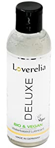 Loverelia Bio & Vegan wasserbassiertes Gleitgel, aus natürlichen Wirkstoffen & Veganen Rohstoffen, für ein unvergleichlich geschmeidiges, feuchtes Gefühl, 100 ml, Made in Germany