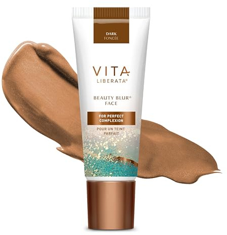 Vita Liberata Beauty Blur Face - Dark, BB Cream, Hydrating Skin Finish, Radiant Glow & Flawless Complexion, 1.01 fl oz