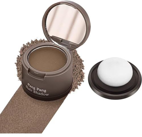 Hairline Powder Hair Shadow Powder,Natural Brown Hair Root Dye Shadow Cover, Instantly Windproof Sweatproof Hair Touch-Up for Thin Hair Grey Hairline Quick Cover Unisex