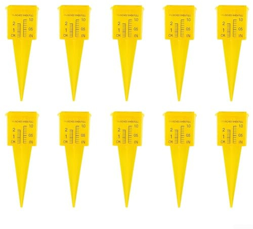 Misuratore di pioggia da giardino per misurazioni accurate di pioggia e irrigazione (10 pezzi)