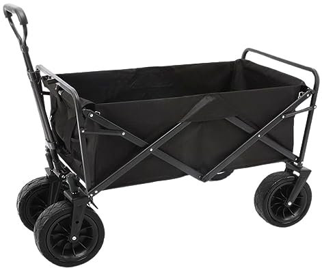 Faltbar Handwagen Bollerwagen Transportwagen Klappbarer Mehrzweckwagen Für Den Außenbereich, Zusammenklappbarer Trolley, Gartentransport-Handwagen Faltbollerwagen Faltwagen Strandwagen(B)