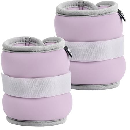 Ankle Weights Set,0.25/0.5kg 1 Pair Leg Weights Wrist Weights for Women Men,Weight Cuffs Arm Weights,Ankle Weights Strap for Dance Jogging Aerobics Exercise Walking Fitness (Purple,2x0.5kg)