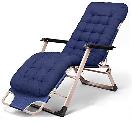Silla reclinable portátil y ligera para exteriores con respaldo ajustable y cojín grueso, tumbona plegable para jardín, patio, camping, marco de aluminio, diseño de tres patas, almohada extraíble
