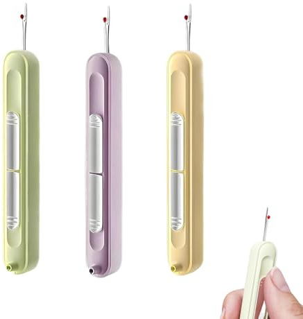 3 Pièces Outil D’enfile, Enfile Aiguille Couture Main Enfile Aiguille en Plastique Enfile Aiguille Enfichable Passe Fil Couture Enfile pour la Couture à la Main, Le Tricot, Quilting Craft