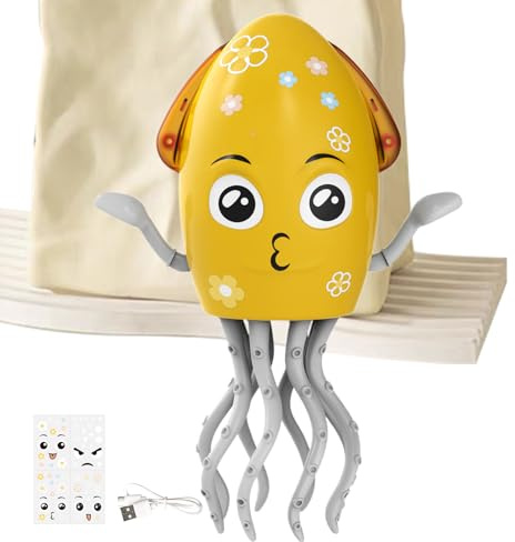 Squid Toy Elektrisk Krypande Octopus | Gungande Robot Med Och Musik Läraktiviteter För Småbarn Pojkar Födelsedagsfest Present