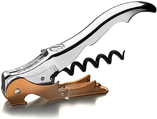 PULLTAP'S GENUINE Slider Boss 150 Cromato & Rame - Cavatappi da cameriere premium professionale - Made in Spagna, include doppia leva articolata, coltello tagliacapsule tipo tagliacapsule e