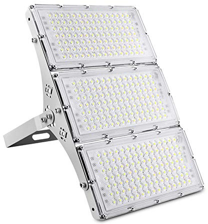 CHARON 300W LED Flood Light, 24000LM Super Bright Outdoor Security Lights with Wider Lighting Angle, 6000K Daylight White, IP66 Waterproof Outdoor Lighting for Garage, Garden, Lawn, Yard, Parking Lot