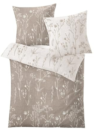 Kleine Wolke Bettwäsche Satin Savannah Taupe 135 x 200 cm und 80 x 80 cm