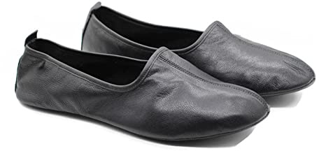 Akdam Men's Indoor Leather Slippers Black Traditional Babouche House Shoes Moccasin (us_footwear_size_system, adult, men, numeric, medium, numeric_12)