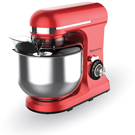 Müller Kitchen MK-6039 Robot da cucina 7L (include frusta, gancio per impastare e gancio per agitare, copertura antipolvere)