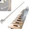 Holztreppe Handlauf Geländer Kit Weiß Farbe Innentreppe Professionelle Geländer Wandhalterungen Stützstange Treppenumbau Treppenhaus 50 cm