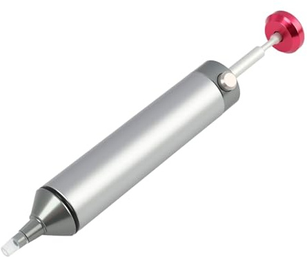 Desoldering Pump, Manual Solder Removal Pump Vacuum Desoldering Tool, High Pressure Sucker Removal Tool for Electronics Welding Repair, Desoldering Pump with Heat Resistant Silicone Nozzle