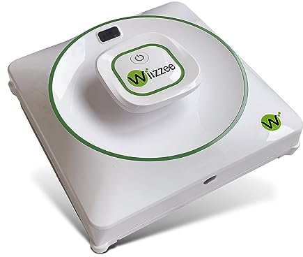 Wiizzee Fensterputzroboter NV01, Schlank, leise, 3 Reinigungsmodi (N / Z / NZ), Steuerungsmethode App, Ferngesteuert, Weiß