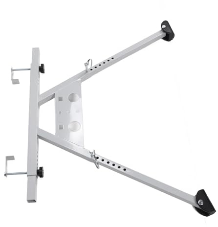 banapoy Estabilizador de Escalera para Escalera de Tejado, Soporte de Escalera de Acero para Tejado, Separador de Pared Accesorios de Escalera de Extensión Firme, Fijación de Escalera