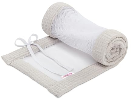 babybay Paracolpi in rete a nido d'ape, adatto per modello Maxi, Molle, Comfort e Comfort Plus, bianco