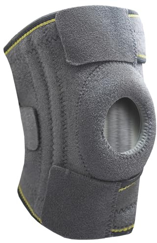 hzuisst Rodillera, Soporte Ajustable para Rodilla con Almohadillas de Gel de Rótula y Estabilizadores Laterales de Resorte, Rodillera para Mujeres y Hombres, Paquete de Rodilla